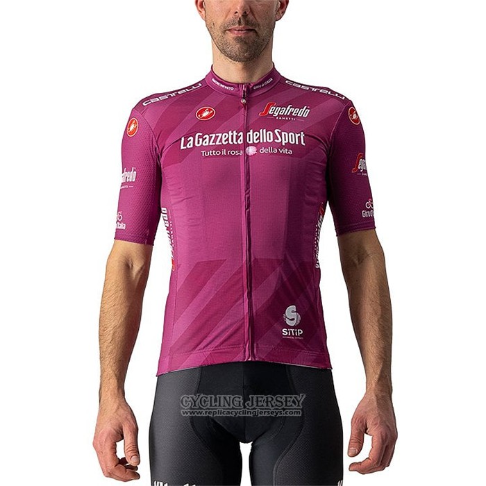 2021 Cycling Jersey Giro D'italy Fuchsia Short Sleeve And Bib Short